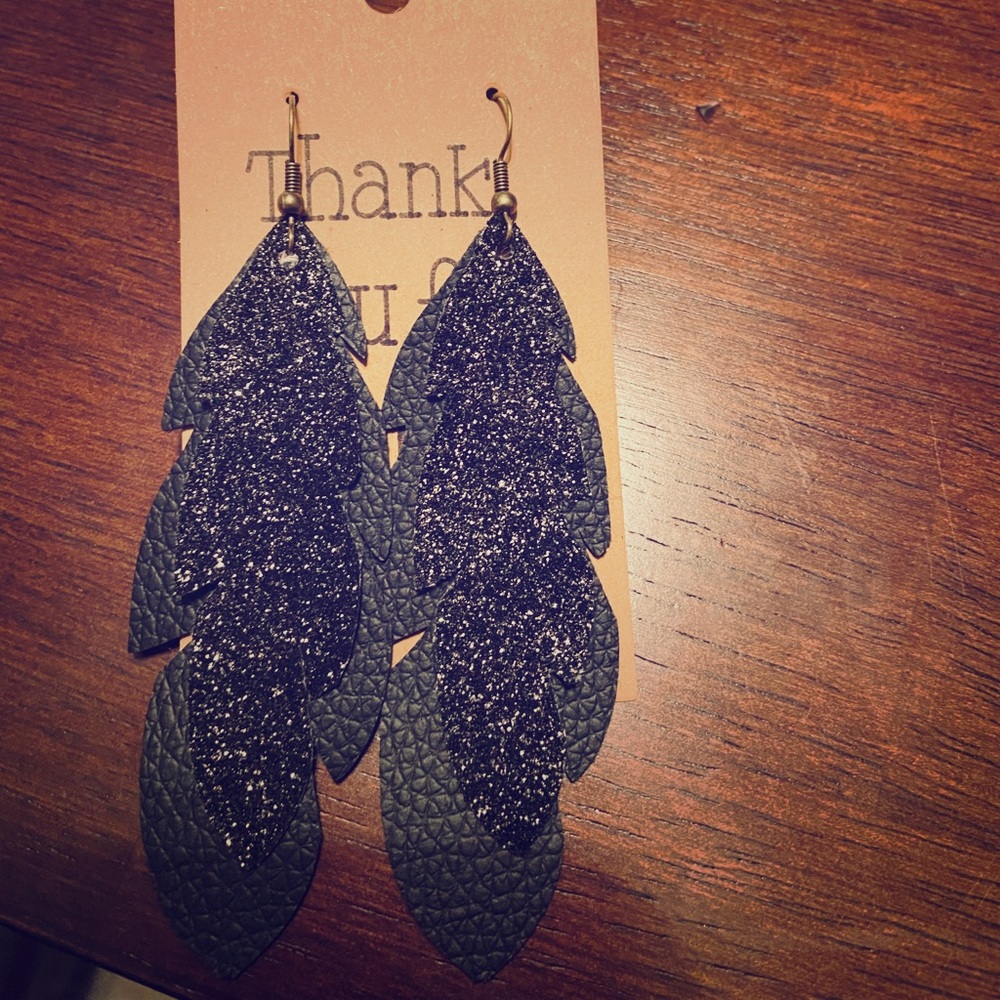 Feather earrings
